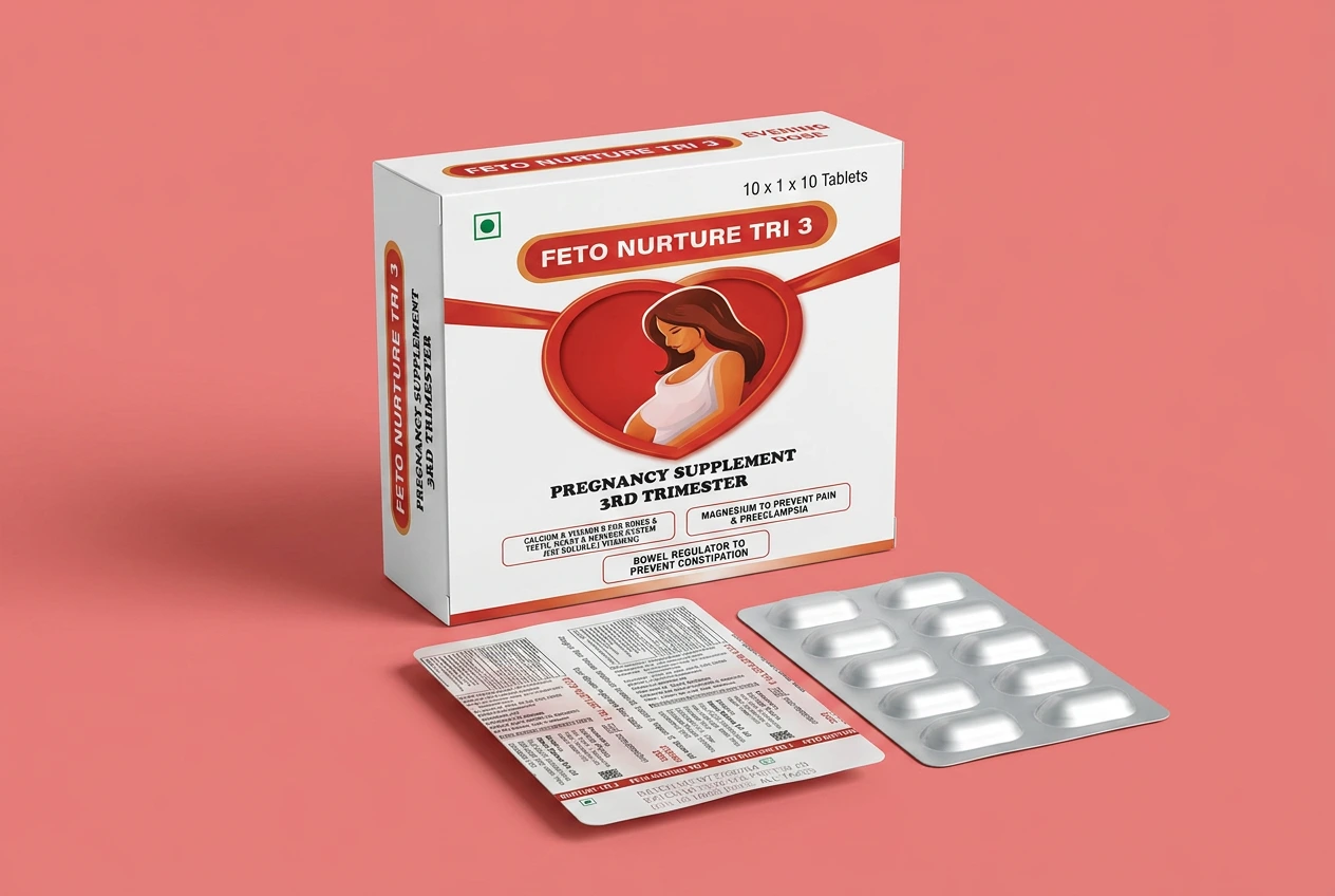 Feto Nurture Tri 3 pregnancy nutrition pack